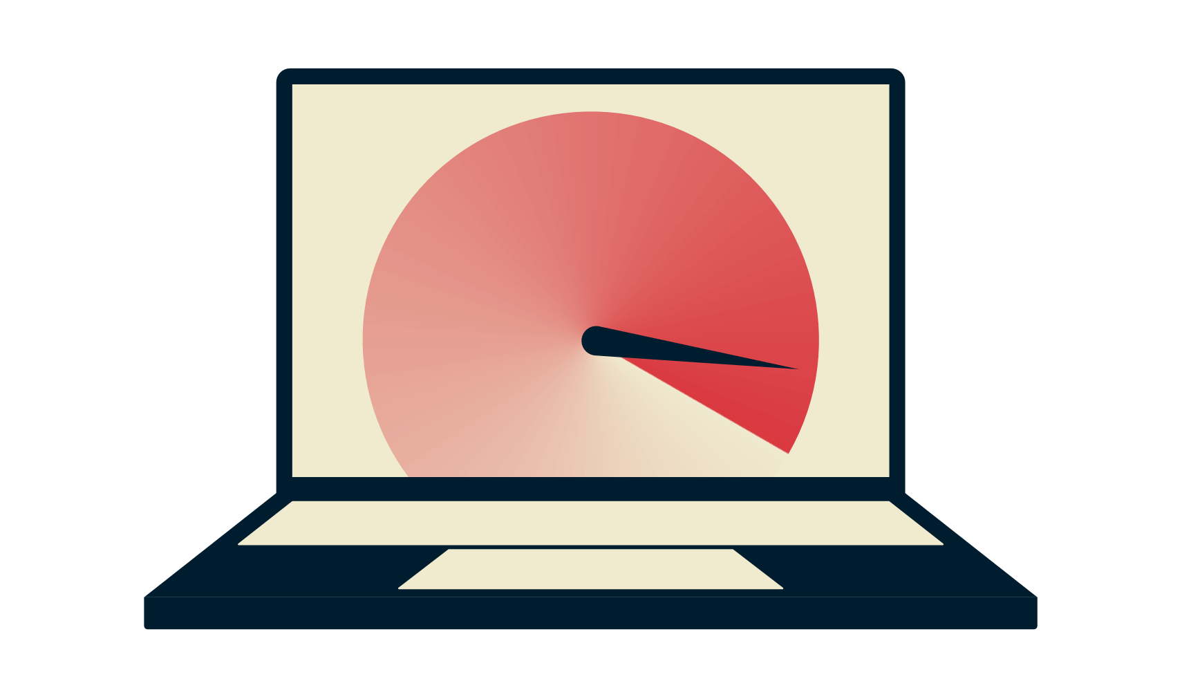 スピードメーター付きノートパソコン