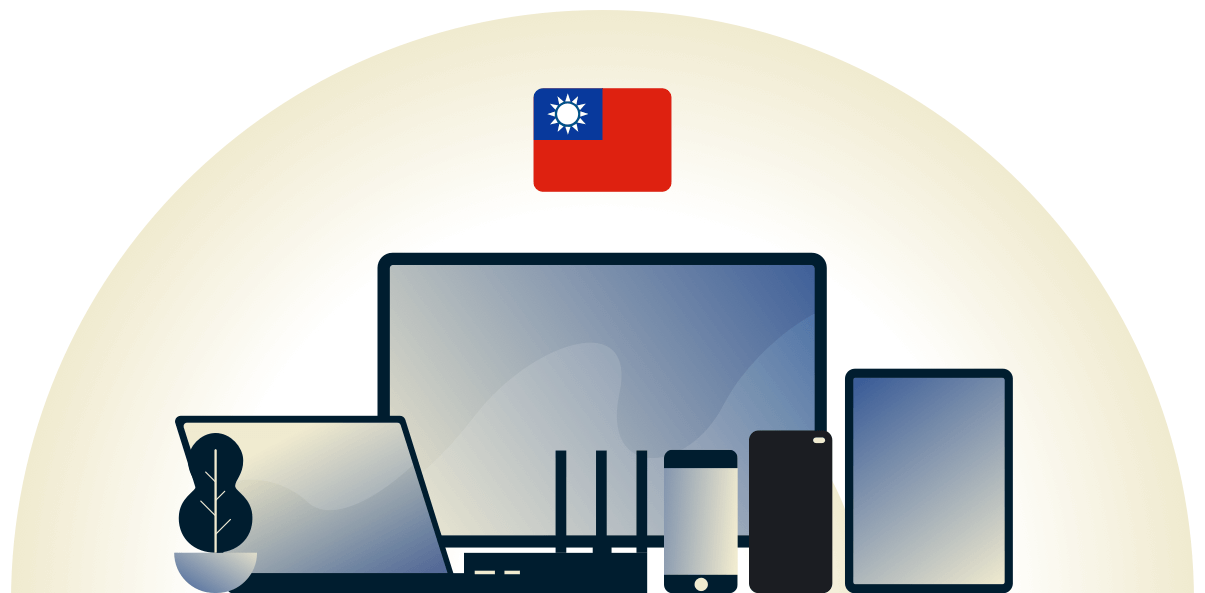 Taiwan VPN protegendo uma variedade de dispositivos.