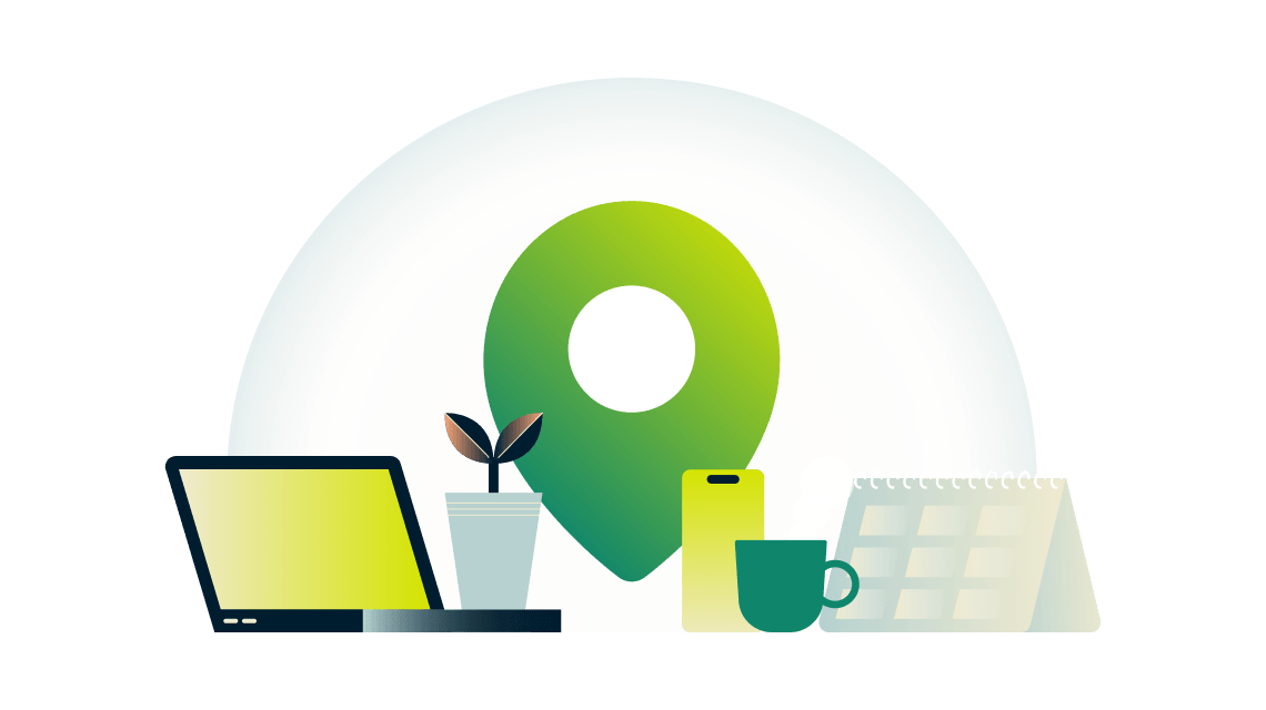 A stack of servers with a lock.